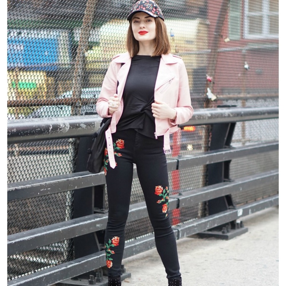 🌟SALE🌟TOPSHOP Jamie Embroidered Jeans - Picture 4 of 8